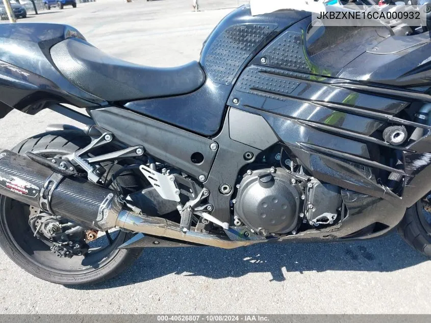 2012 Kawasaki Zx1400 Ec VIN: JKBZXNE16CA000932 Lot: 40526807