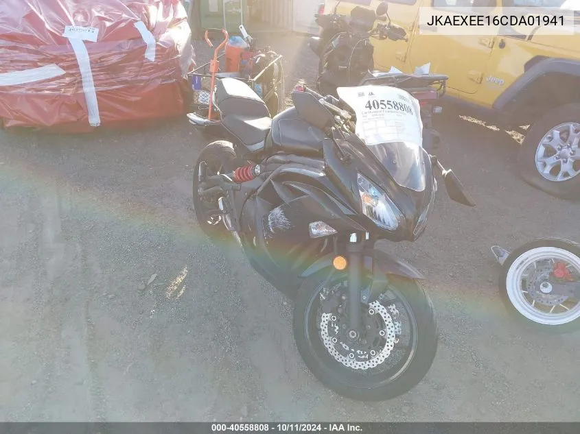 2012 Kawasaki Ex650 Ec VIN: JKAEXEE16CDA01941 Lot: 40558808