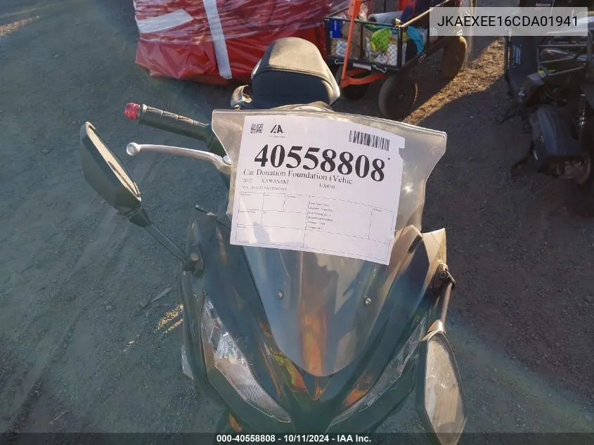 2012 Kawasaki Ex650 Ec VIN: JKAEXEE16CDA01941 Lot: 40558808