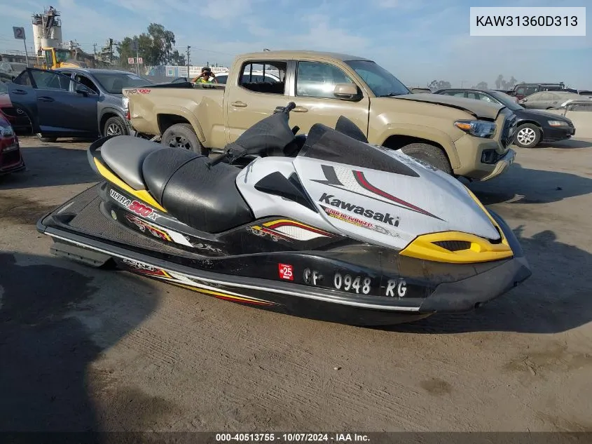 2013 Kawasaki Jet Ski 1100-A1 VIN: KAW31360D313 Lot: 40513755