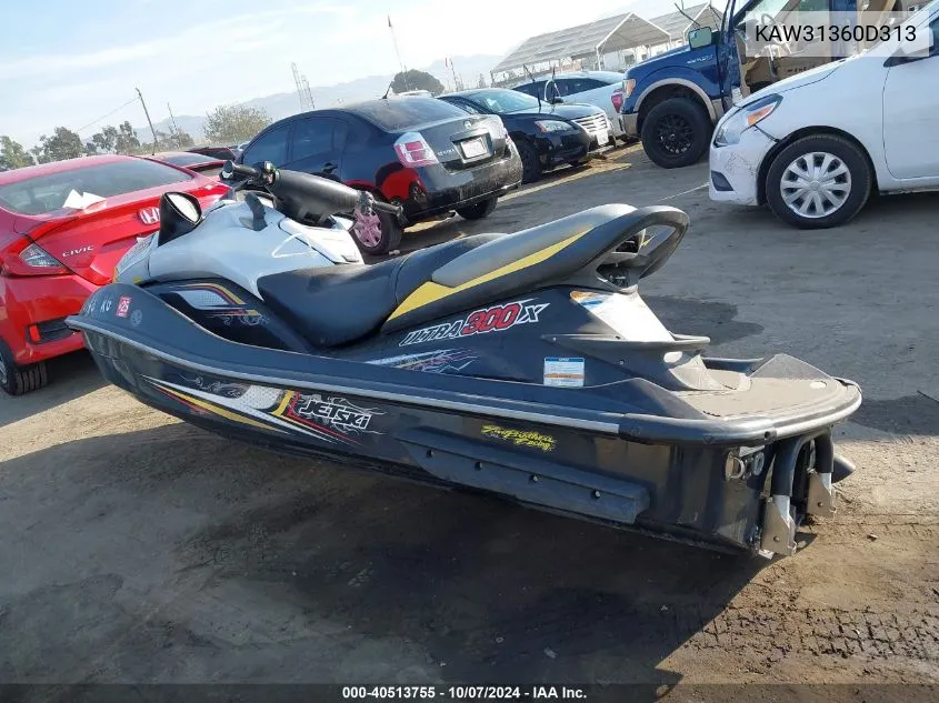 2013 Kawasaki Jet Ski 1100-A1 VIN: KAW31360D313 Lot: 40513755