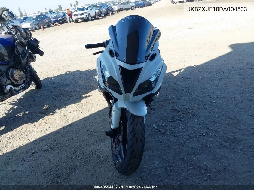 2013 Kawasaki Zx636 E VIN: JKBZXJE10DA004503 Lot: 40554407