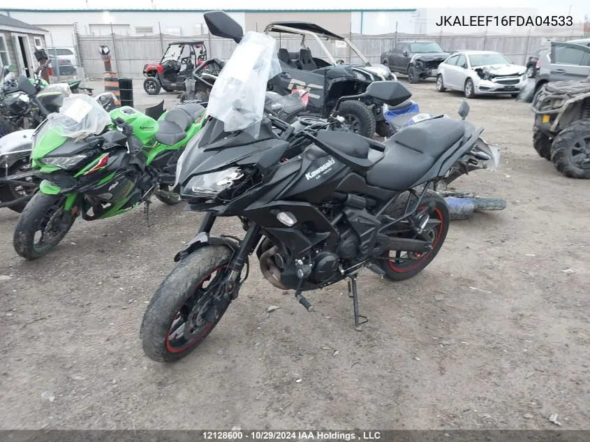 2015 Kawasaki Kle650 F/Lt VIN: JKALEEF16FDA04533 Lot: 12128600