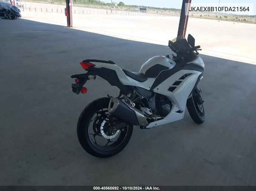 2015 Kawasaki Ex300 B VIN: JKAEX8B10FDA21564 Lot: 40565692