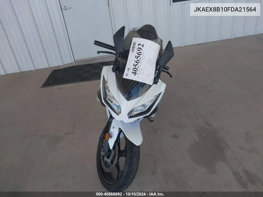 2015 Kawasaki Ex300 B VIN: JKAEX8B10FDA21564 Lot: 40565692