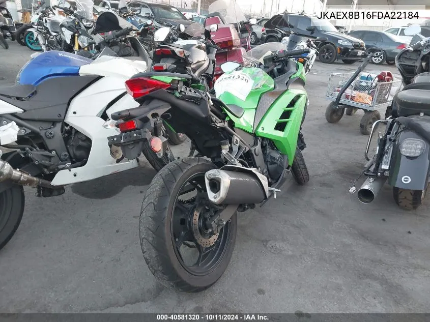 2015 Kawasaki Ex300 B VIN: JKAEX8B16FDA22184 Lot: 40581320