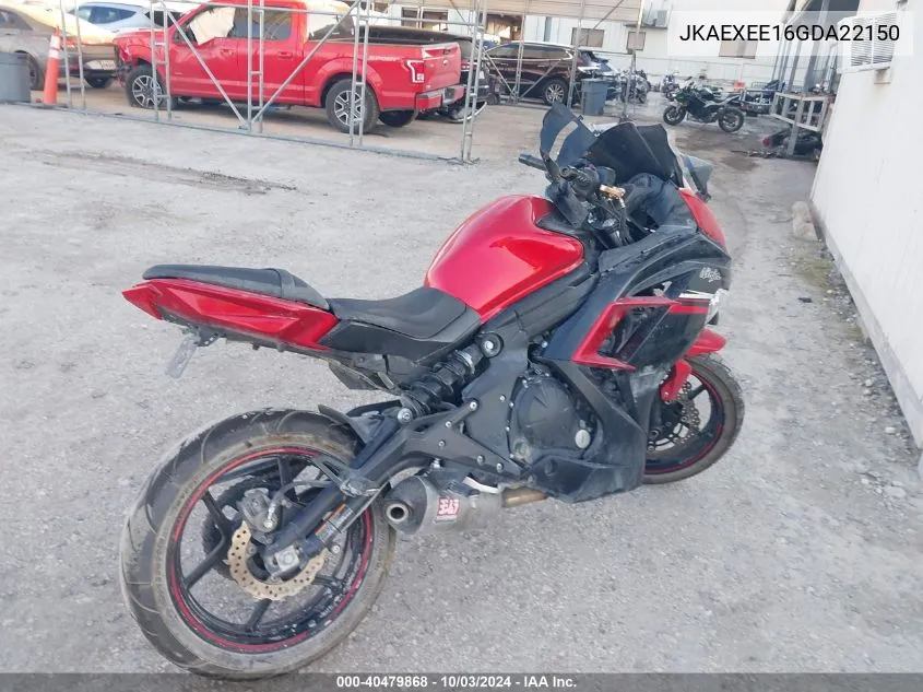 JKAEXEE16GDA22150 2016 Kawasaki Ex650 E