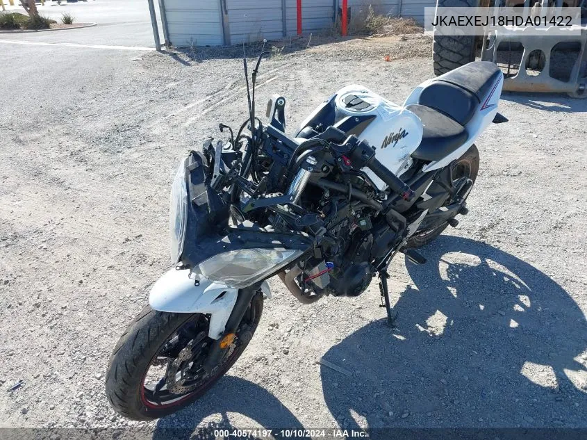 2017 Kawasaki Ex650 J VIN: JKAEXEJ18HDA01422 Lot: 40574197