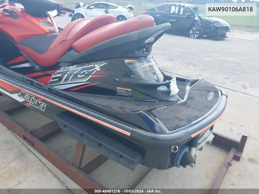 2018 Kawasaki Ultra 310 X VIN: KAW90106A818 Lot: 40491216