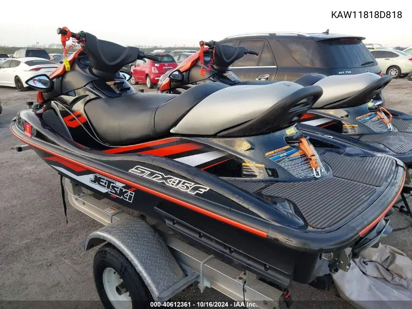 2018 Kawasaki Stx-15F VIN: KAW11818D818 Lot: 40612361