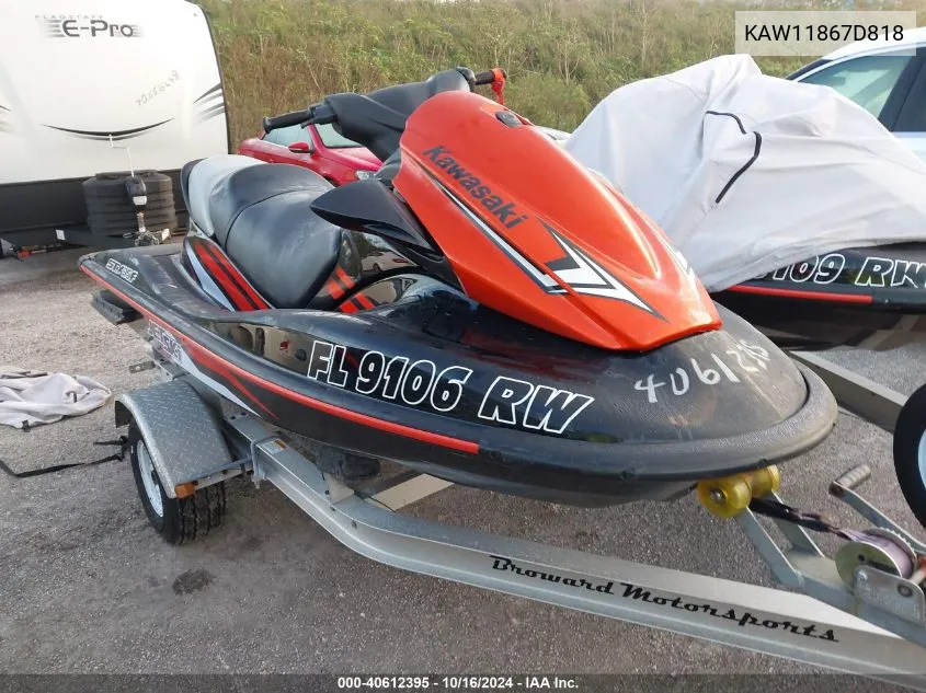 2018 Kawasaki Stx-15F VIN: KAW11867D818 Lot: 40612395