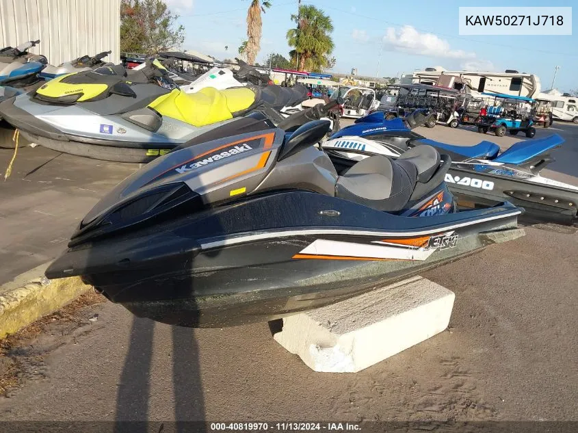 2018 Kawasaki Ultra Lx VIN: KAW50271J718 Lot: 40819970