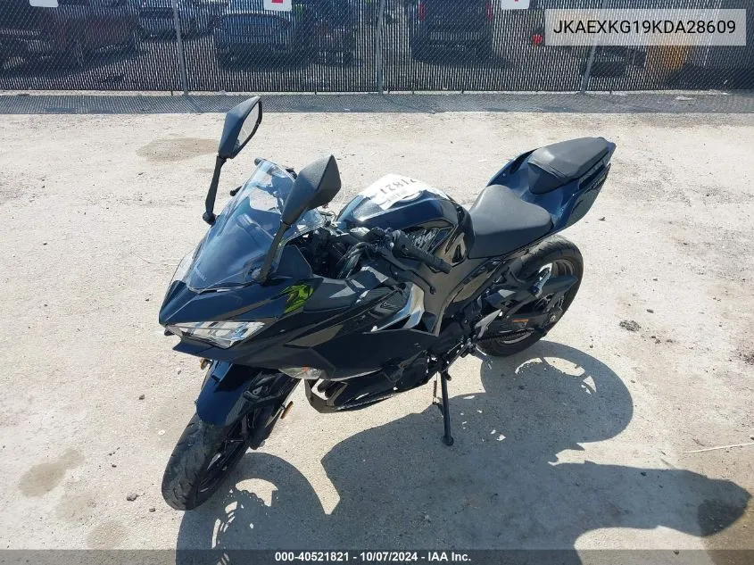 2019 Kawasaki Ex400 VIN: JKAEXKG19KDA28609 Lot: 40521821