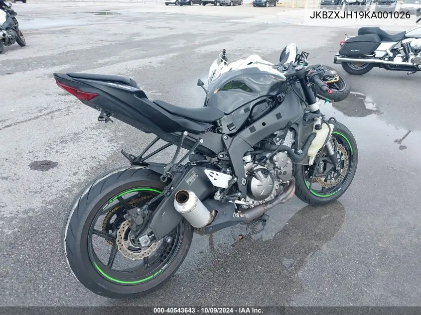 JKBZXJH19KA001026 2019 Kawasaki Zx636 K