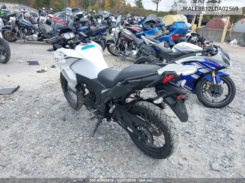 2020 Kawasaki Kle300 B VIN: JKALE8B12LDA02569 Lot: 40803416