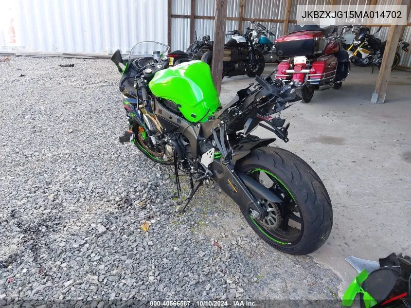 JKBZXJG15MA014702 2021 Kawasaki Zx636 K