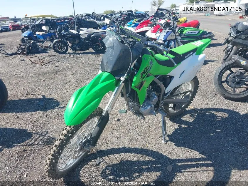 2022 Kawasaki Klx300 C VIN: JKALX8C18NDA17105 Lot: 40533101