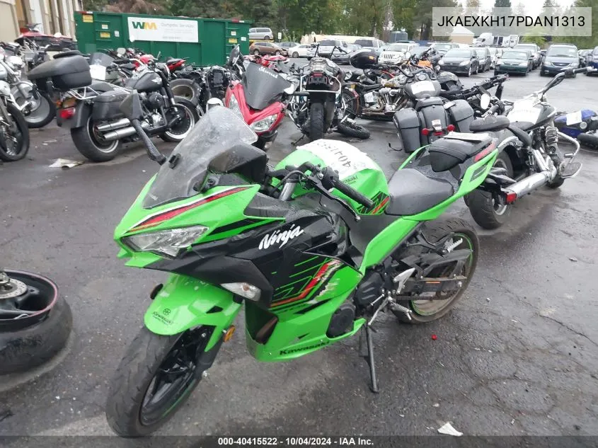 2023 Kawasaki Ex400 VIN: JKAEXKH17PDAN1313 Lot: 40415522