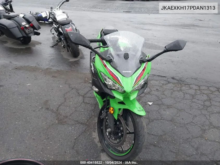 2023 Kawasaki Ex400 VIN: JKAEXKH17PDAN1313 Lot: 40415522