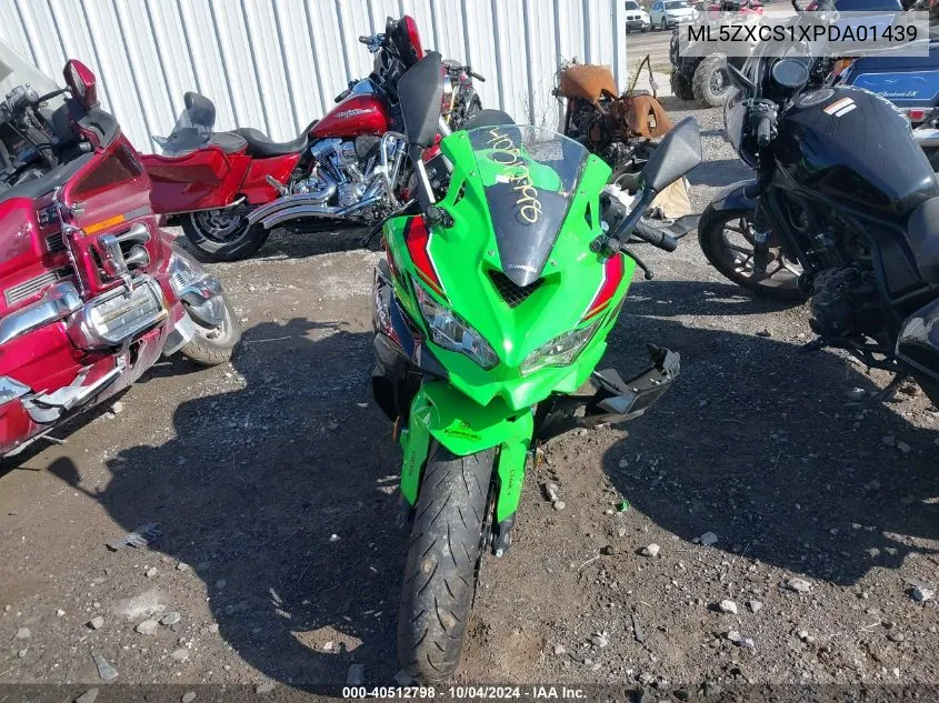 2023 Kawasaki Zx400 S VIN: ML5ZXCS1XPDA01439 Lot: 40512798