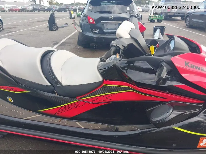 2024 Kawasaki Jet Ski Stx VIN: KAW40038F32400000 Lot: 40515976