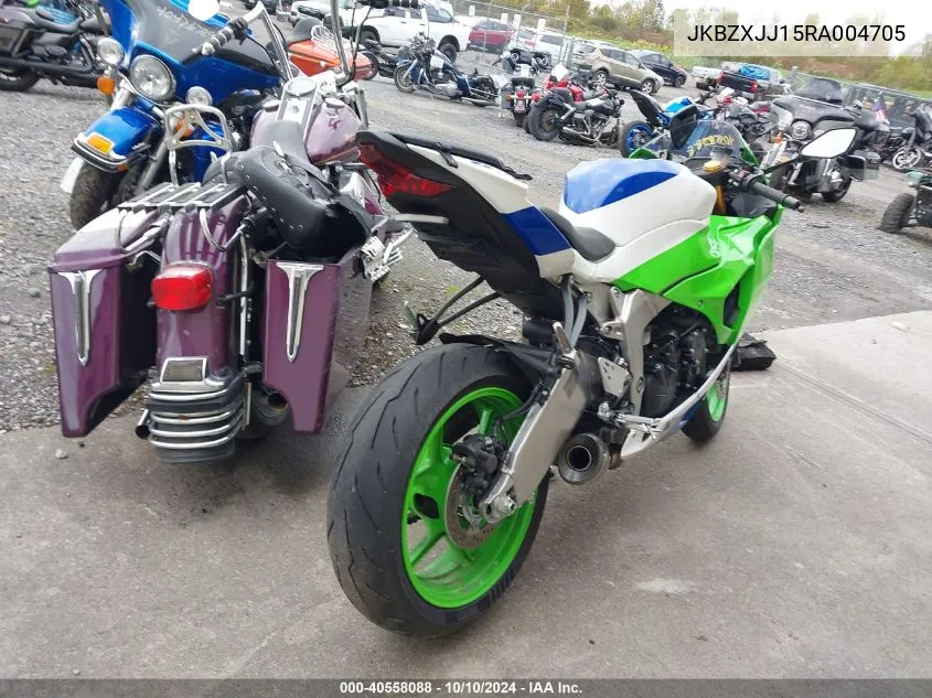 2024 Kawasaki Zx636 K VIN: JKBZXJJ15RA004705 Lot: 40558088