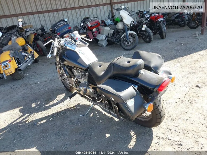 2007 Kawasaki En500 C VIN: JKAENVC107A206720 Lot: 40819014