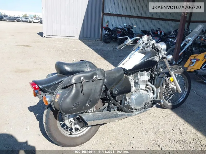 2007 Kawasaki En500 C VIN: JKAENVC107A206720 Lot: 40819014