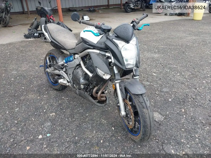 2009 Kawasaki Er650 C VIN: JKAEREC169DA38624 Lot: 40772594