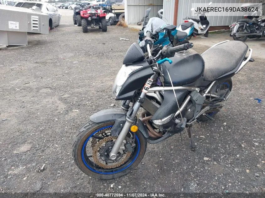 2009 Kawasaki Er650 C VIN: JKAEREC169DA38624 Lot: 40772594