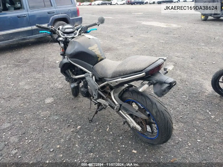 2009 Kawasaki Er650 C VIN: JKAEREC169DA38624 Lot: 40772594