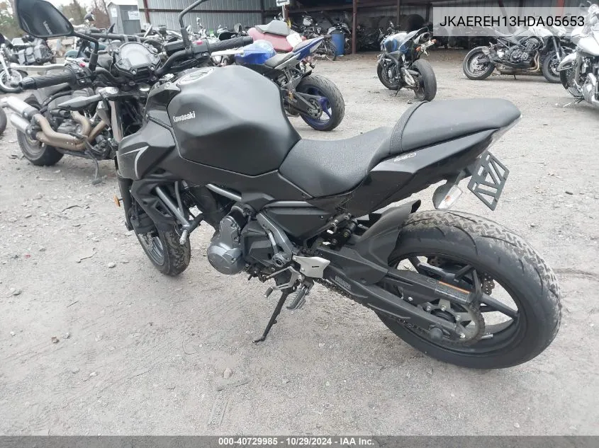 2017 Kawasaki Er650 H VIN: JKAEREH13HDA05653 Lot: 40729985