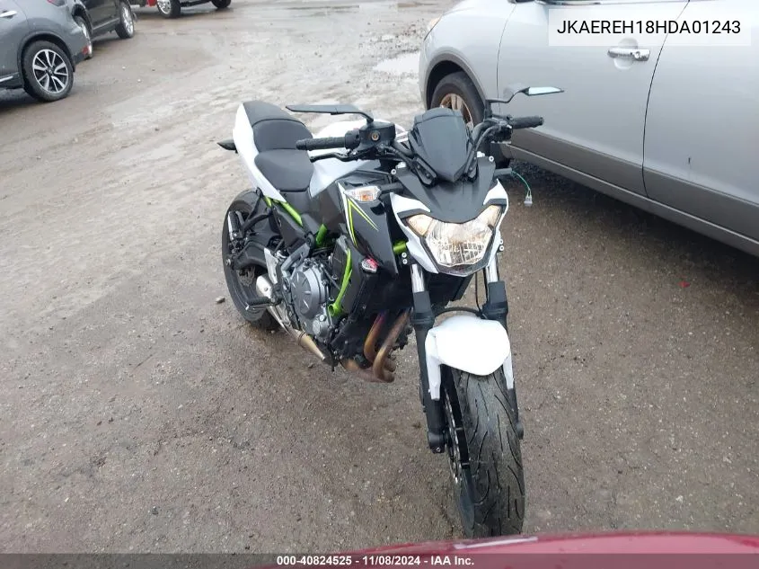 2017 Kawasaki Er650 H VIN: JKAEREH18HDA01243 Lot: 40824525