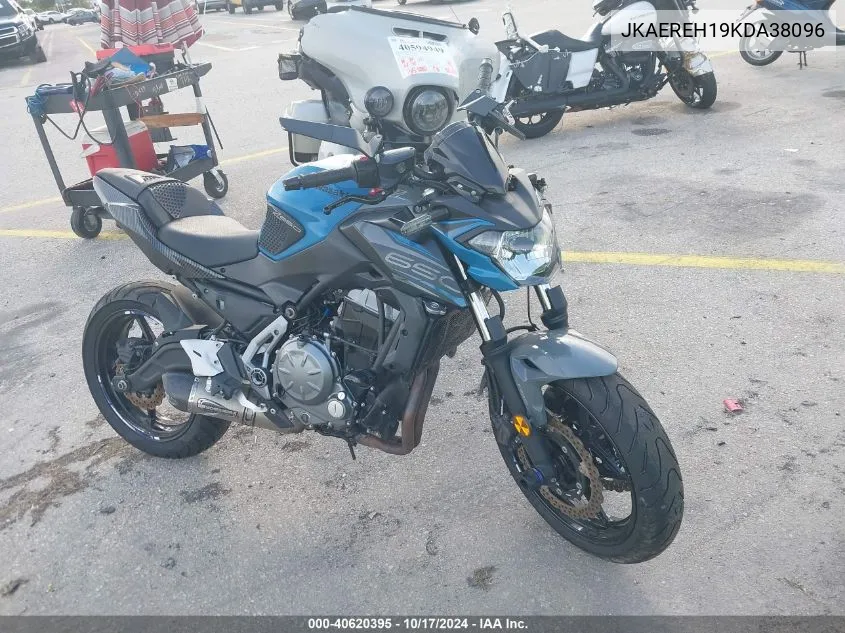 2019 Kawasaki Er650 H VIN: JKAEREH19KDA38096 Lot: 40620395