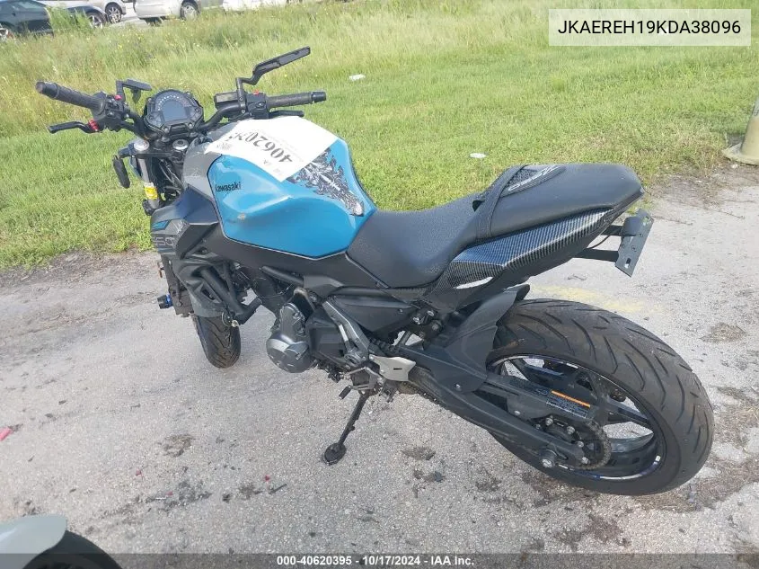 2019 Kawasaki Er650 H VIN: JKAEREH19KDA38096 Lot: 40620395