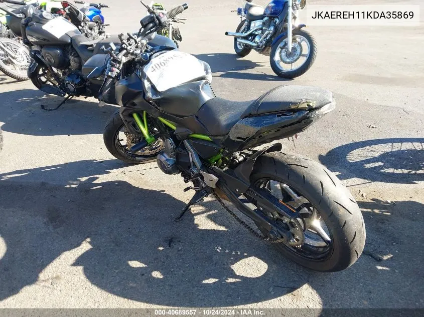 2019 Kawasaki Er650 H VIN: JKAEREH11KDA35869 Lot: 40689557