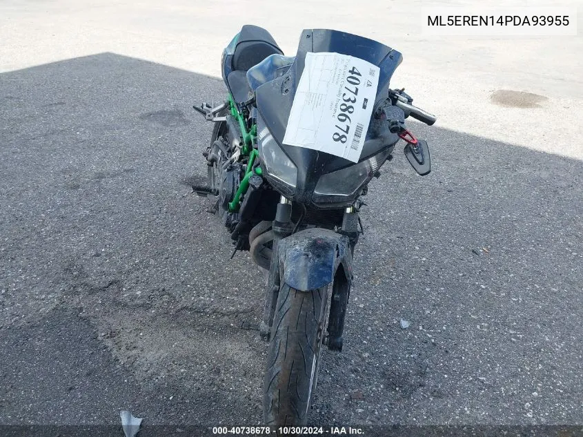 2023 Kawasaki Er650 N VIN: ML5EREN14PDA93955 Lot: 40738678