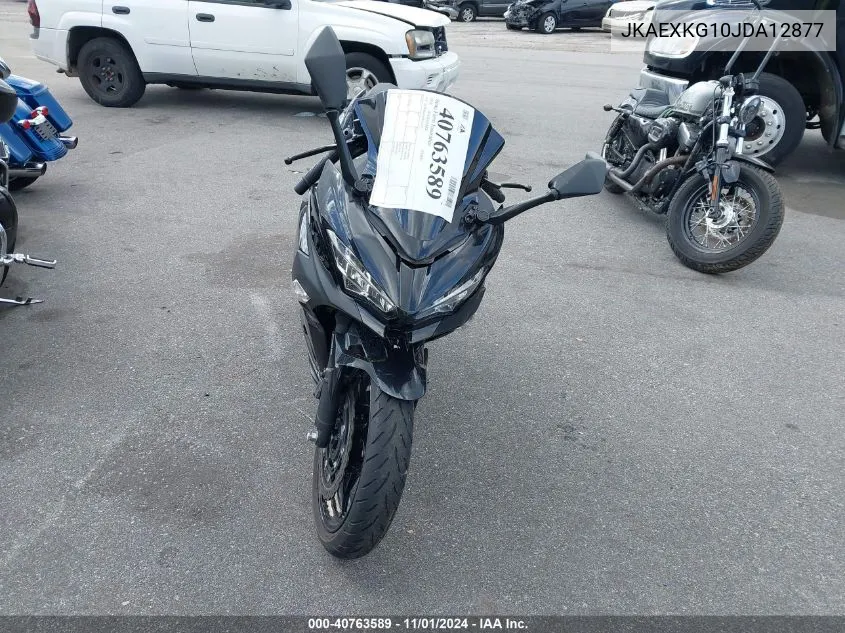 2018 Kawasaki Ex400 VIN: JKAEXKG10JDA12877 Lot: 40763589