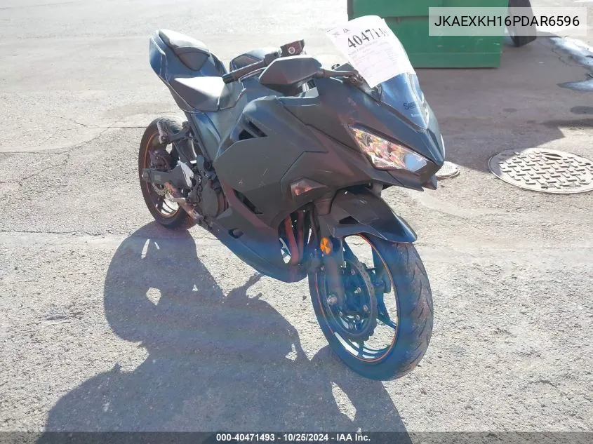 2023 Kawasaki Ex400 VIN: JKAEXKH16PDAR6596 Lot: 40471493