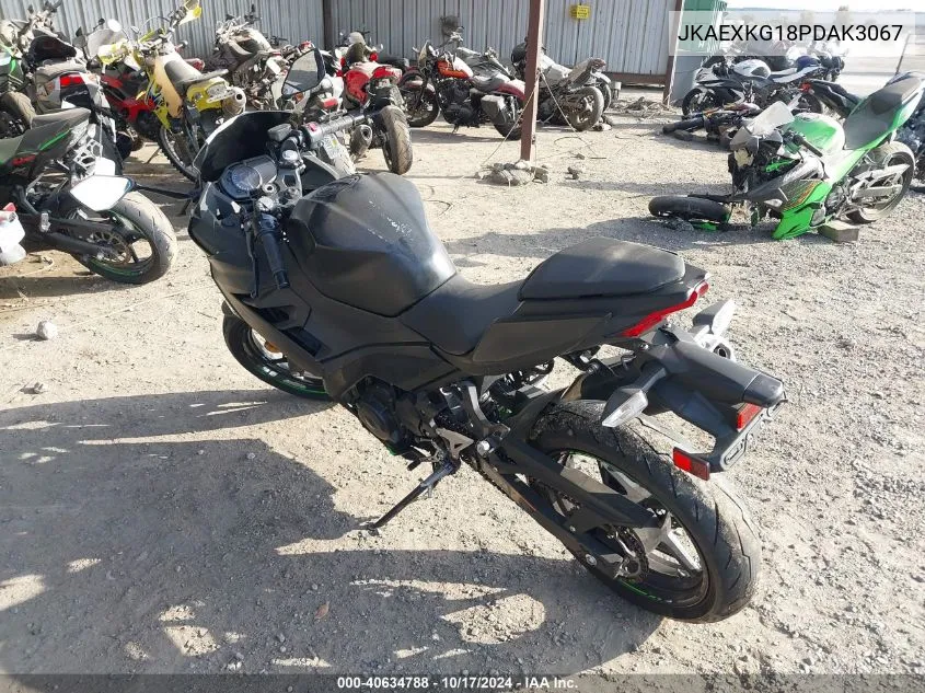 2023 Kawasaki Ex400 VIN: JKAEXKG18PDAK3067 Lot: 40634788