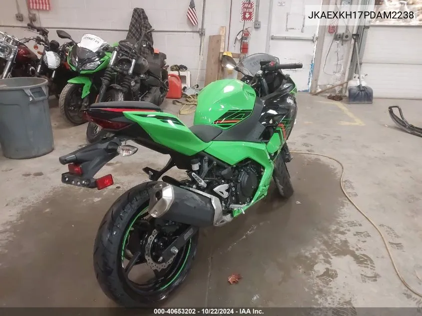 2023 Kawasaki Ex400 VIN: JKAEXKH17PDAM2238 Lot: 40653202