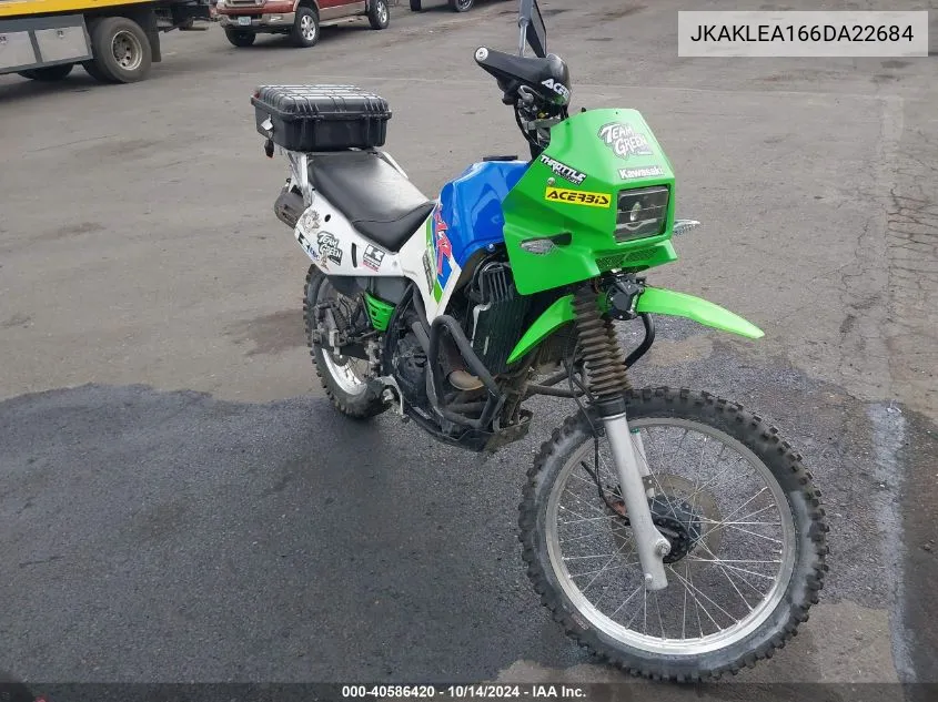 2006 Kawasaki Kl650 A VIN: JKAKLEA166DA22684 Lot: 40586420