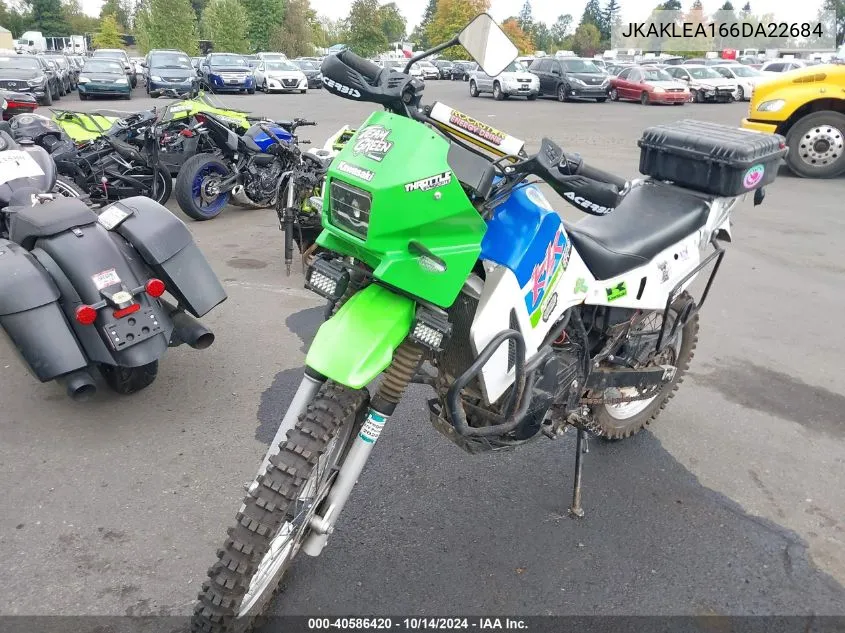 2006 Kawasaki Kl650 A VIN: JKAKLEA166DA22684 Lot: 40586420