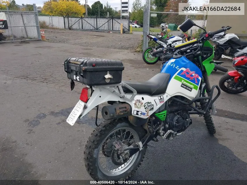 2006 Kawasaki Kl650 A VIN: JKAKLEA166DA22684 Lot: 40586420