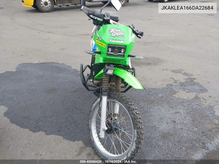 2006 Kawasaki Kl650 A VIN: JKAKLEA166DA22684 Lot: 40586420