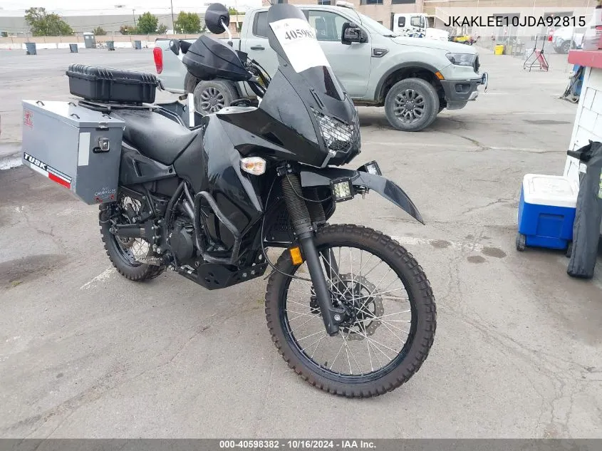 2018 Kawasaki Kl650 E VIN: JKAKLEE10JDA92815 Lot: 40598382