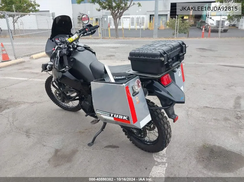 2018 Kawasaki Kl650 E VIN: JKAKLEE10JDA92815 Lot: 40598382