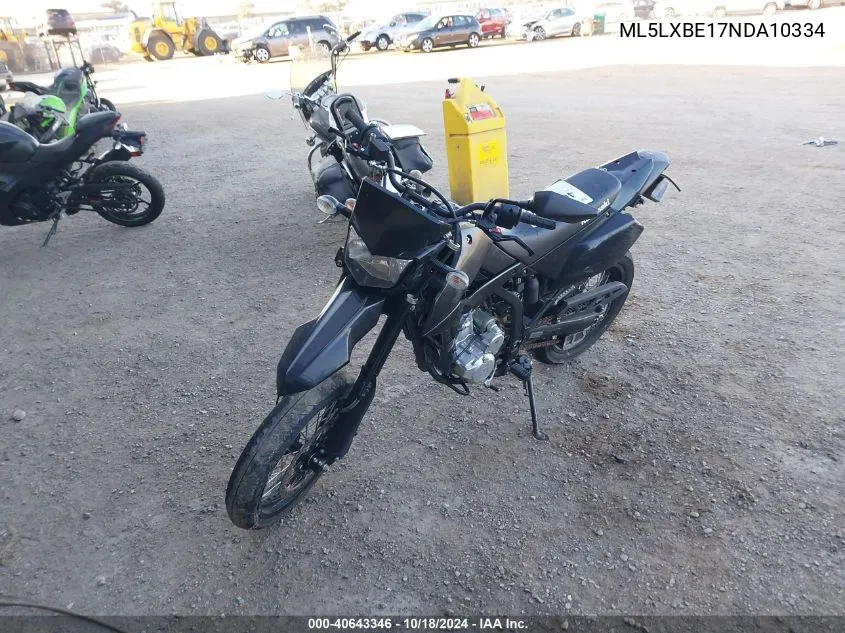 2022 Kawasaki Klx300 E VIN: ML5LXBE17NDA10334 Lot: 40643346