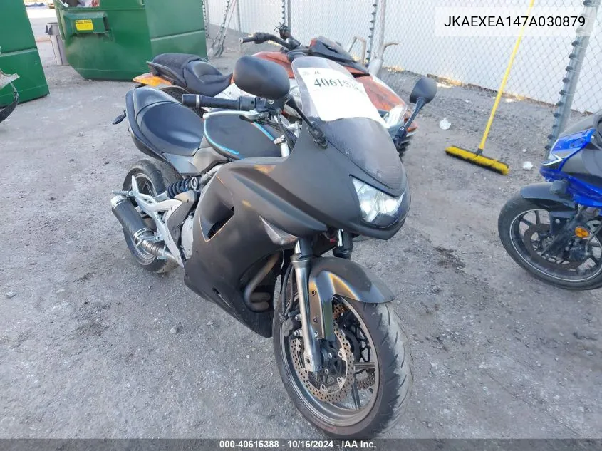 2007 Kawasaki Ex650 A VIN: JKAEXEA147A030879 Lot: 40615388