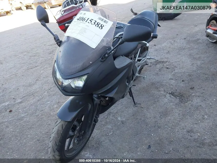 2007 Kawasaki Ex650 A VIN: JKAEXEA147A030879 Lot: 40615388